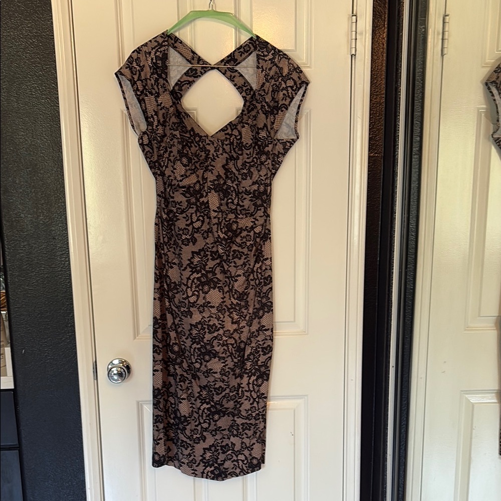 Stop Staring Black pink tan Backless Dress cocktail sexy bodycon multicolor
